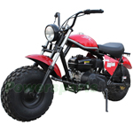 MC-M02 196cc Mini Bike with Front & Rear 19" Low Pressure Wheels, Recoil Cord Start! Torque Converter! Free Shipping!