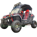 Free Shipping! UV-M15 200cc Utility Vehicle w/CVT Automatic w/Reverse! with Windshield! Big 22" Polished Aluminum Wheels!