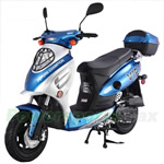 MC-T02 50cc Sports Moped Scooter, 10" Wheels, Electric / Kick Start! Rear Trunk!