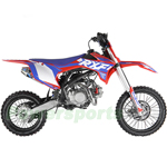 DB-G022 140cc Performance Dirt Bike with 4-speed Manual Transmission, Kick start, Hydraulic Disc Brake! Big 17"/14" Wheels!