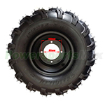 18*9.5-8 Black Left Rear Wheel Assembly for ATVs Go Karts