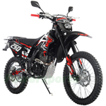 X-PRO TEMPLAR M 250cc Dirt Bike with All Lights and 5-Speed Manual Transmission,  Electric/Kick Start! Big 21"/18" Wheels! Zongshen Brand Engine!